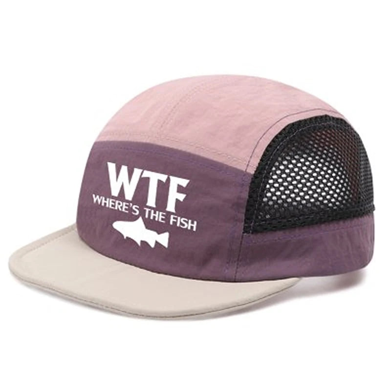 1Pcs Fun  Fishing Hat, Unisex Mesh Breathable Baseball Cap, Outdoor Casual Fashion Hat, Breathable Mesh Summer Hat