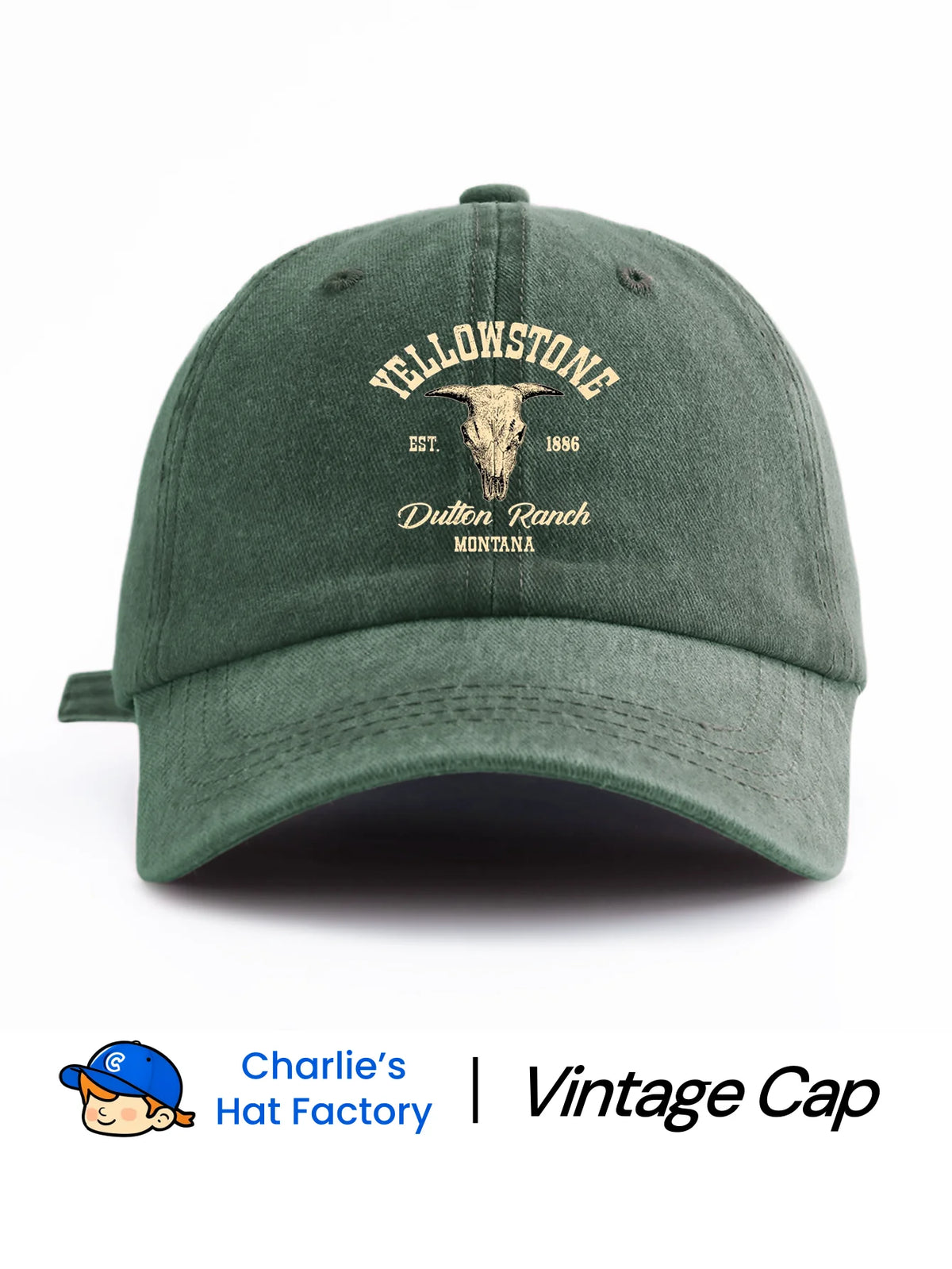 1 pc YELLOW STONE Print Washed Baseball Cap, Classic Casual Stylish Vintage Soft Sweatband Adjustable Size Lightweight Sun UV Pr