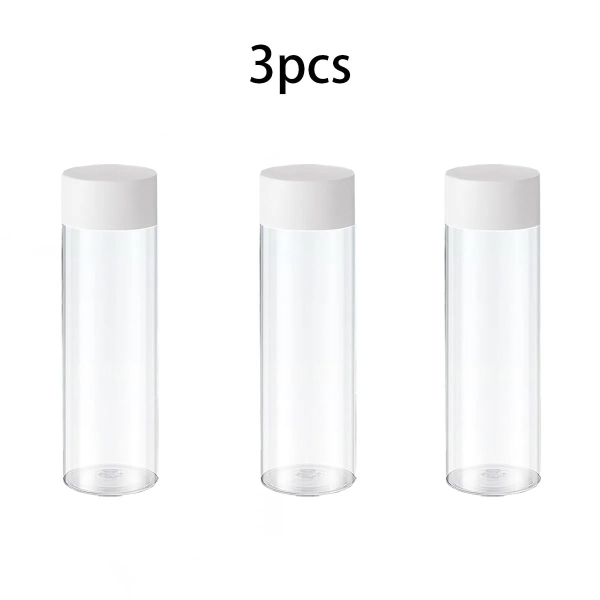 8pcs Plastic Juice Bottles, Round Drink Bottle, for Storing Juice, Milk, Beverage, for Summer Beach Partiy, Outdoor Picnics, Cam