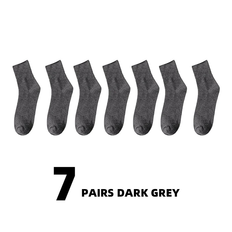 2/7Pairs Men's Non Binding Diabetes Socks Comfortable Breathable Shoes Suitable for Elderly and Pregnant Men Women for Fat Feet