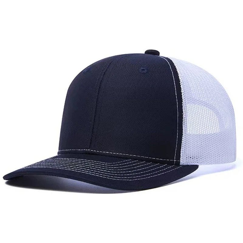 Hot Sale Unisex Cap Slight Curved Brim Style Trucker Hat Men & Women Casual Outdoor Breathable Summer Cap