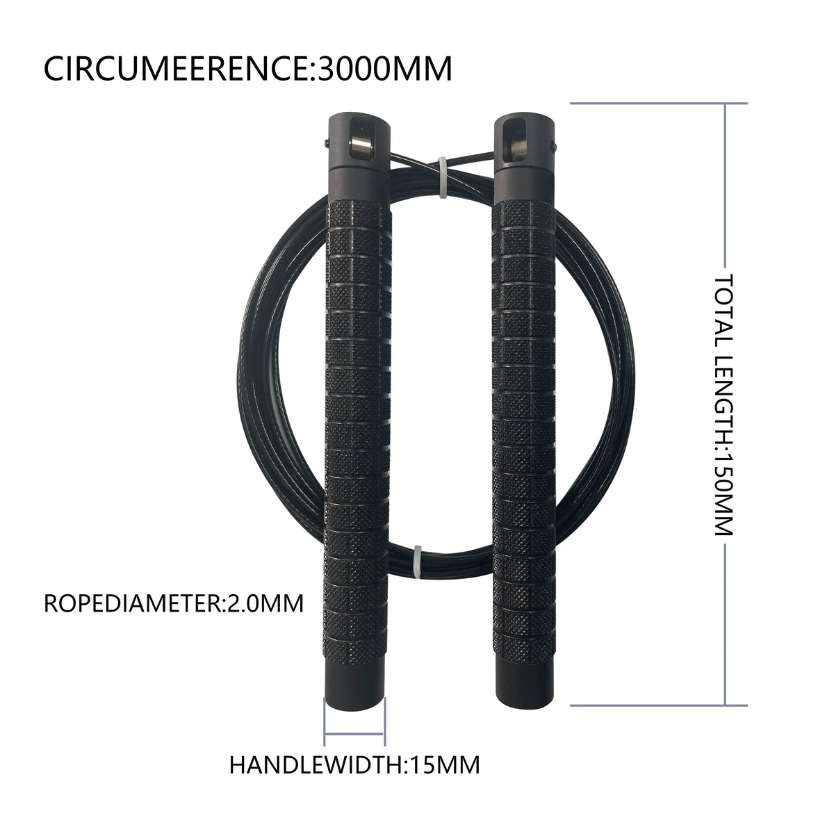 Comp Double Unders Cable Speed Rope - Adjustable Tangle Free Jump Rope with Ball Bearings, Saltar La Cuerda