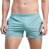 Men's Running Workout Active Shorts Cotton Gym Training Lounge Sleep Bottoms Elastic Waist Casual Pajama Pocket Jogger Home Wear