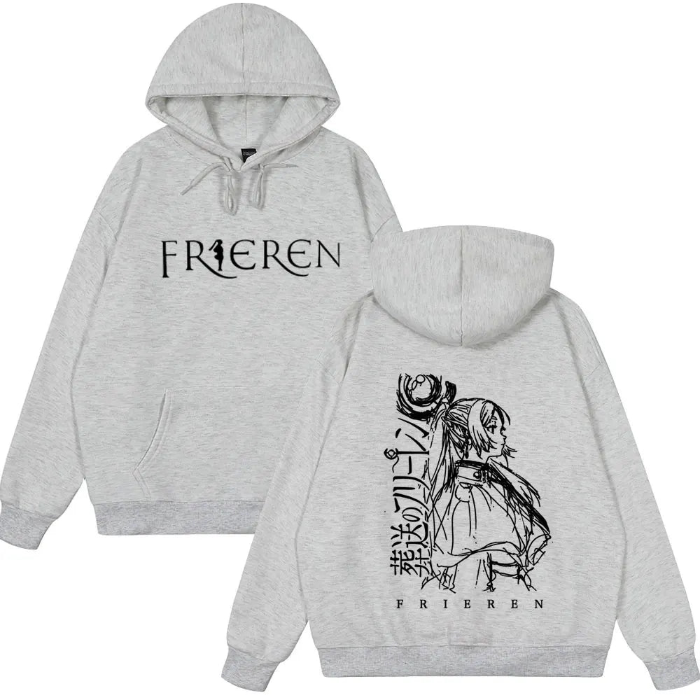Anime Frieren: Beyond Journey's End Hoodies Men's Women Clothes Fashion Fleece Sweatshirts Winter Fashion Funny Style Clothing