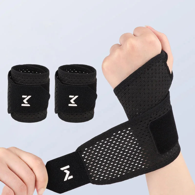 GTUBIKE 2PCS Adjustable Wrist Strap Sports Wrist Support Brace Weightlifting Wristband For Men & Women Badminton Tennis Gym