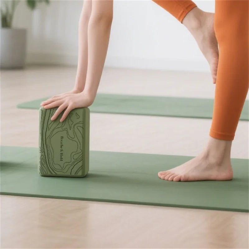 1 Piece Yoga Building Blocks Cubes Reinforcement Mats Sports Pilates Bricks Exercise Home Exercise Equipment Yoga Studio Fitness