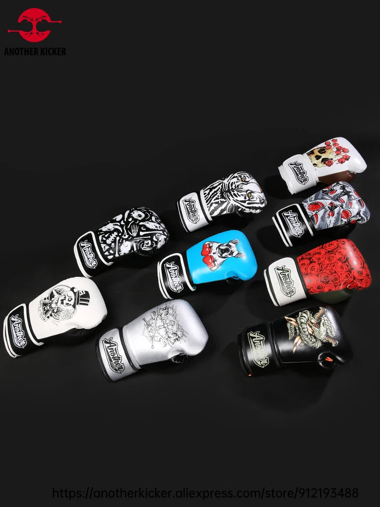 Muay Thai Gloves for Professional Boxers Trainers Mexican Style Boxing Glove for Hard Hitters Shock Absorbent Sparring MMA Glove