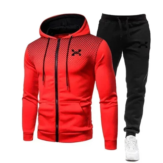 2025 Fashion Tracksuit For Men Hoodie Fitness Gym Clothing Men Running Set Sportswear Jogger Men'S Tracksuit Winter Suit Sports