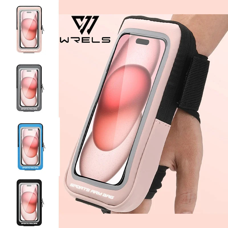 Unisex Running Wrist Bag Compatible Travel Outdoor Sports Arm Bag Phone Holder Waterproof Lightweight Adjustable Wrist Armbands