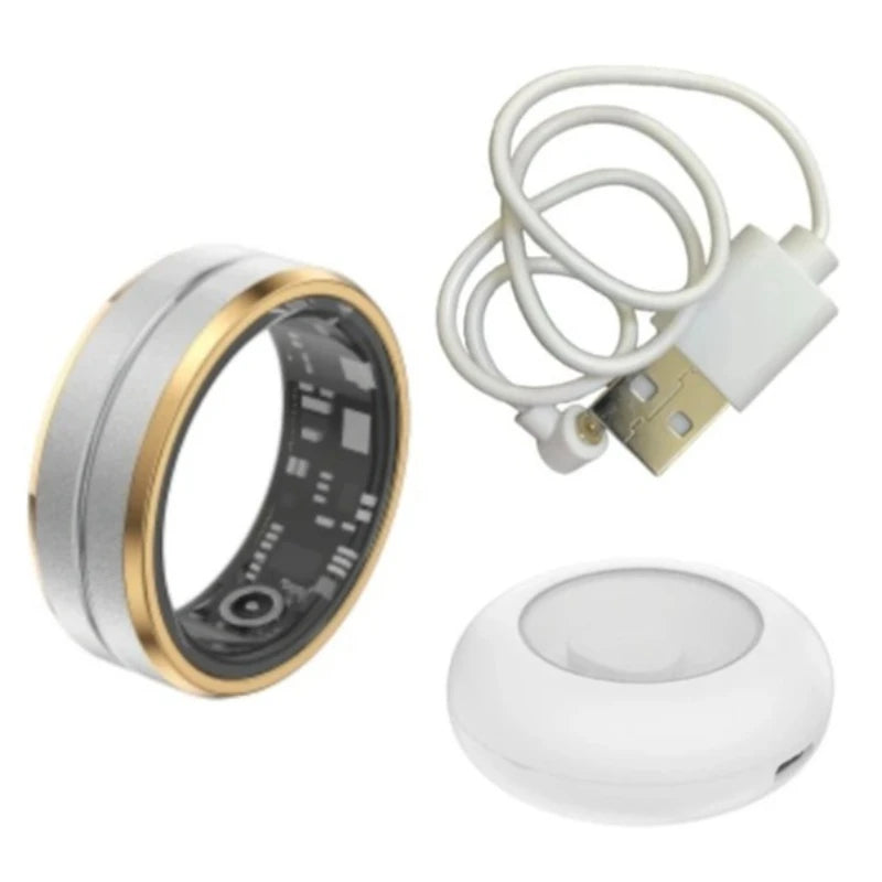 Smart Rings Heart Rate Blood Oxygen Photography Sleep Step Exercise Swimming Multi-functional Ring Men Women Charm Jewelry