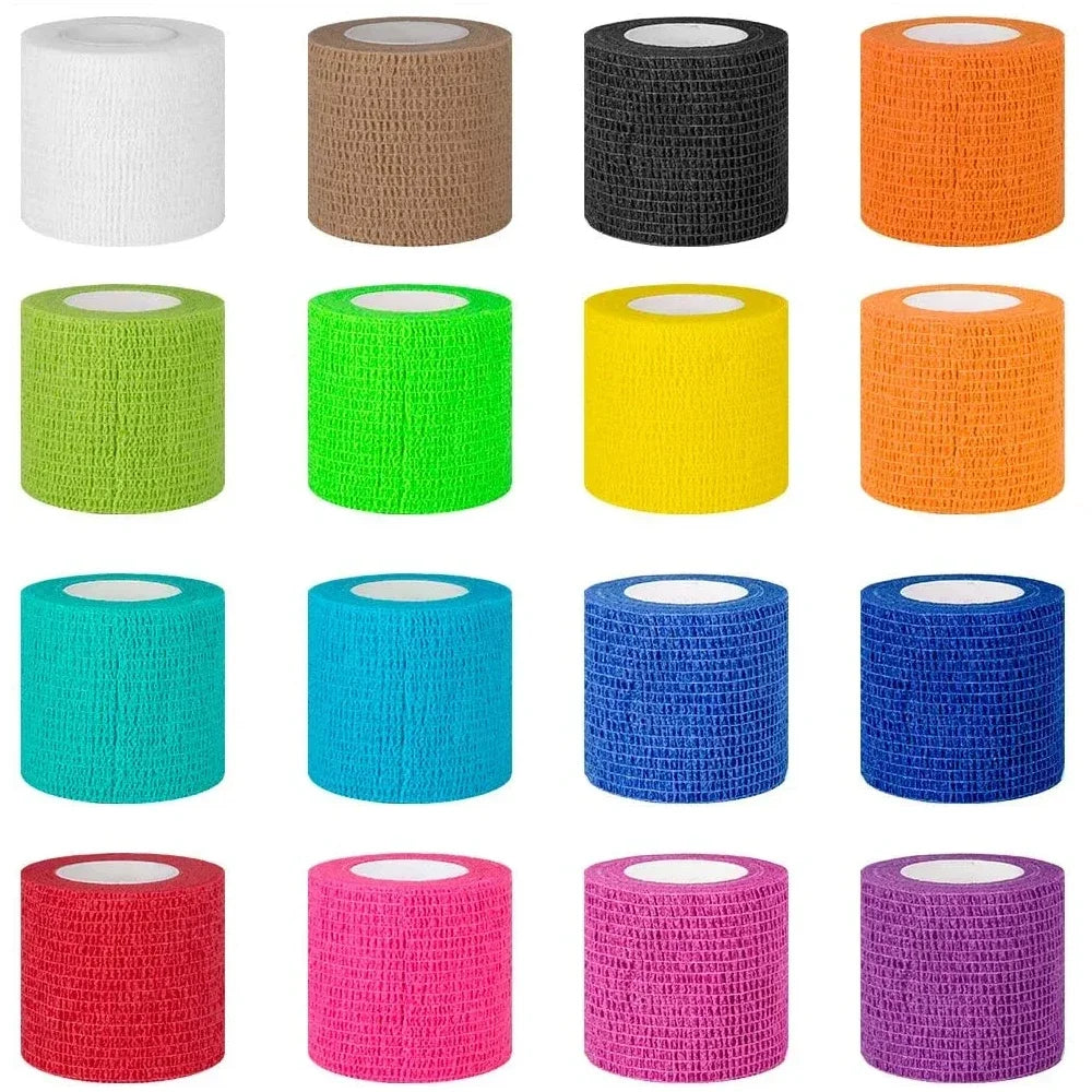 Self Adhesive Bandage Breathable Cohesive Bandage Wrap Rolls Elastic Self-Adherent Tape for Stretch Athletic, Sports Wrist Ankle