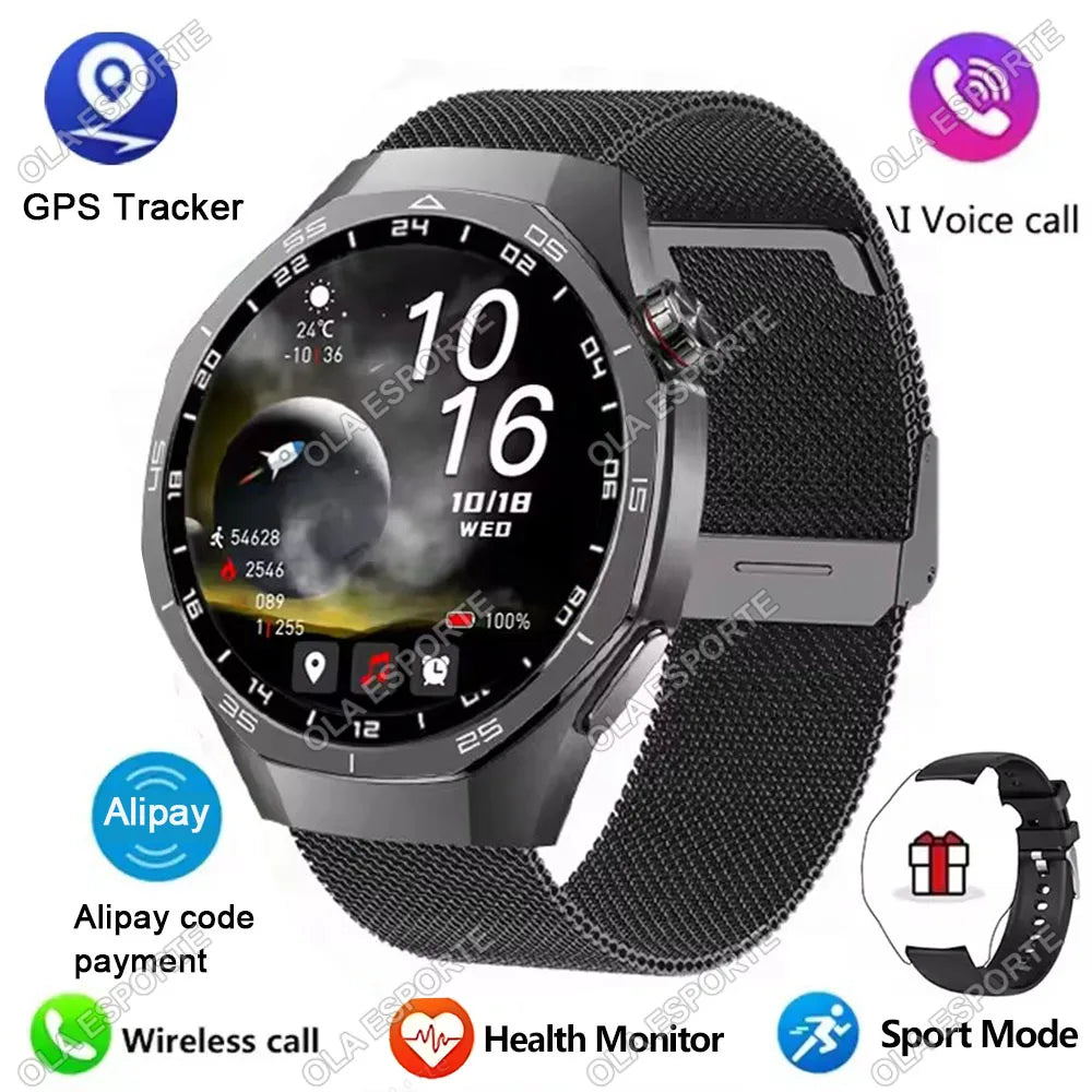 2026 Men's Smart Watch HD Display Health Tracking Bluetooth Calls Heart Rate Monitor Voice Assistant GPS Sports Smartwatch Ht30