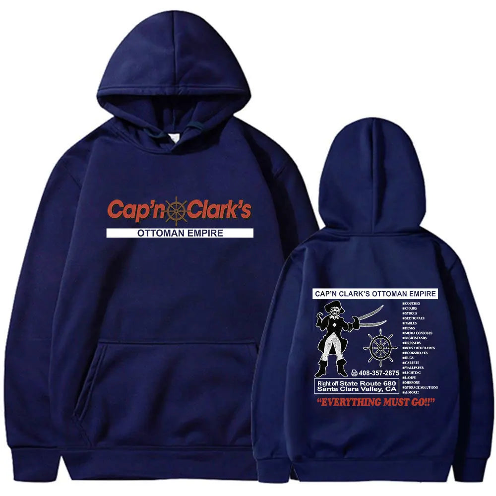 Backrooms Cap'n Clark's Ottoman Empire Pirate Hoodies Men's Women Clothing Casual Long Sleeves Hooded Sweatshirts Streetwear