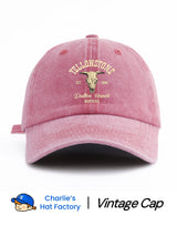 1 pc YELLOW STONE Print Washed Baseball Cap, Classic Casual Stylish Vintage Soft Sweatband Adjustable Size Lightweight Sun UV Pr