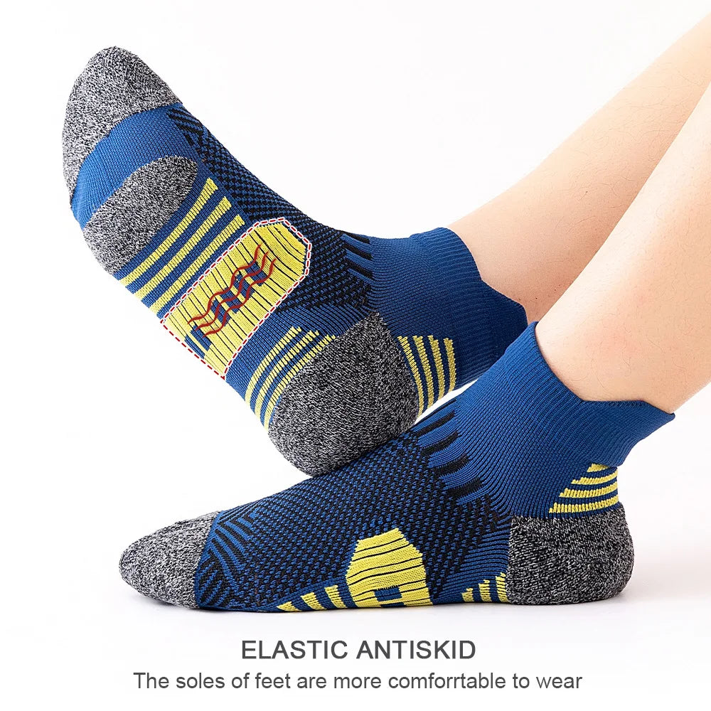 9/5/3/1 Pairs Men's Sport Socks Breathable Outdoor Running Basketball Socks Cotton Training Short Tube Socks For Men
