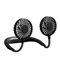 Portable Hanging Neck Fans 3-Speed Adjustable Neck Dual Fan USB Rechargeable Home OfficeOutdoor Travel