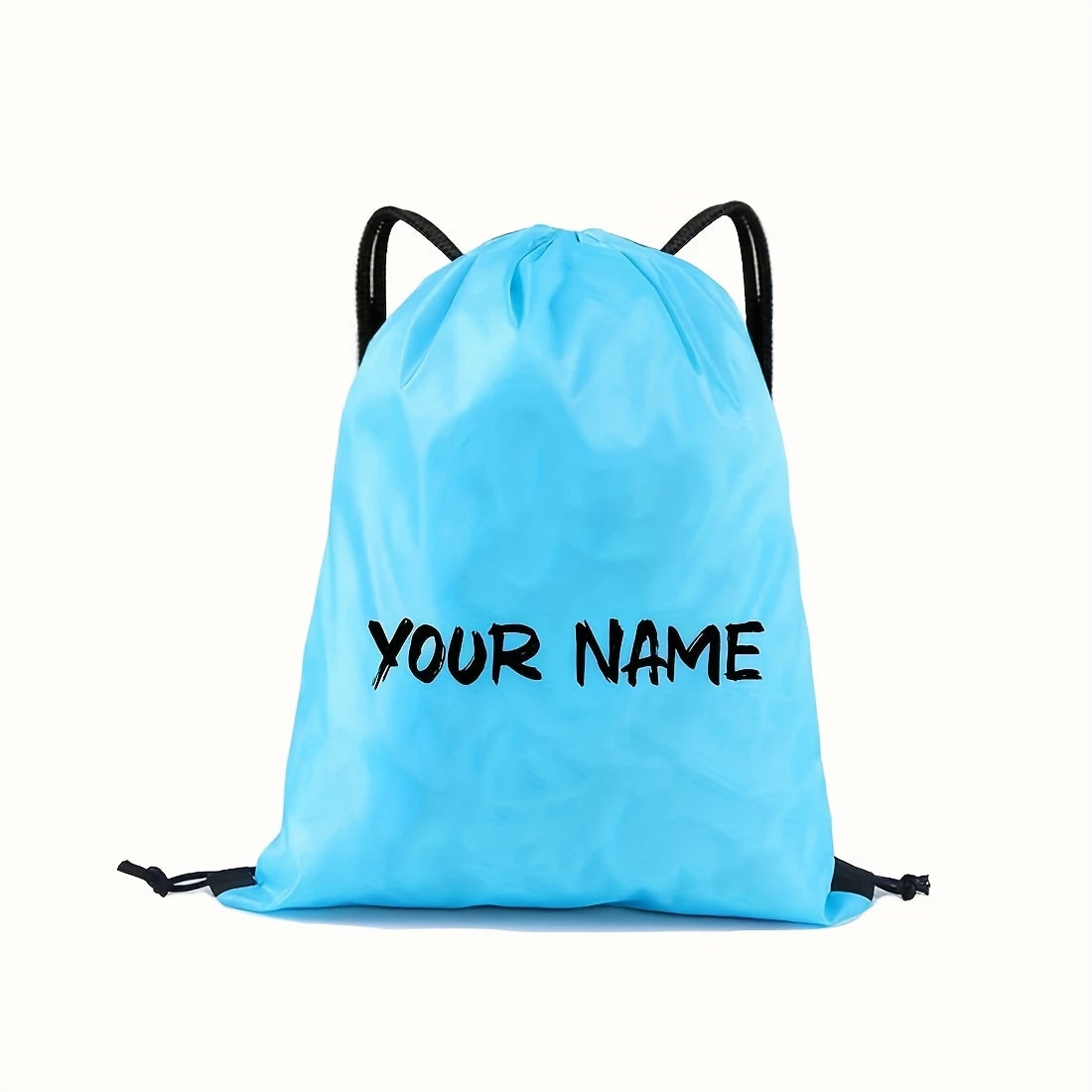 Customizable Drawstring Backpack - Creative Custom Name/Text, Durable Drawstring Storage Bag, Available in Various Colors