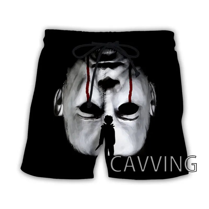 New Fashion Women/Men's 3D Print  Halloween Michael Myers  Summer Beach Shorts  Streetwear Men Quick Dry Vacation Casual Shorts
