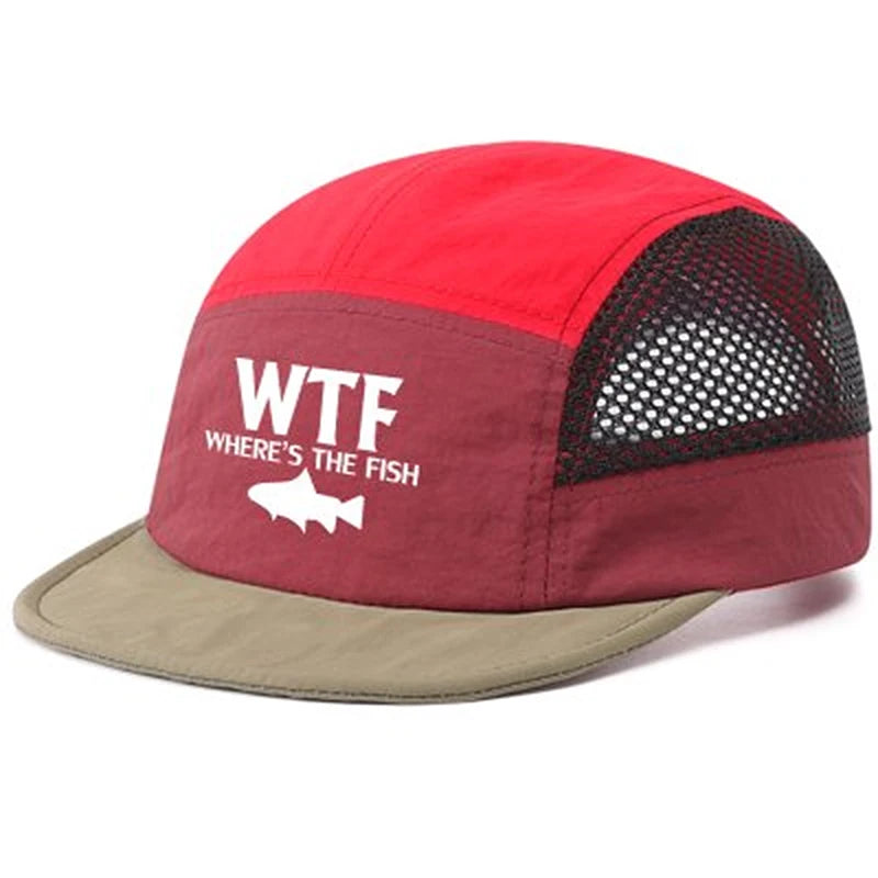 1Pcs Fun  Fishing Hat, Unisex Mesh Breathable Baseball Cap, Outdoor Casual Fashion Hat, Breathable Mesh Summer Hat
