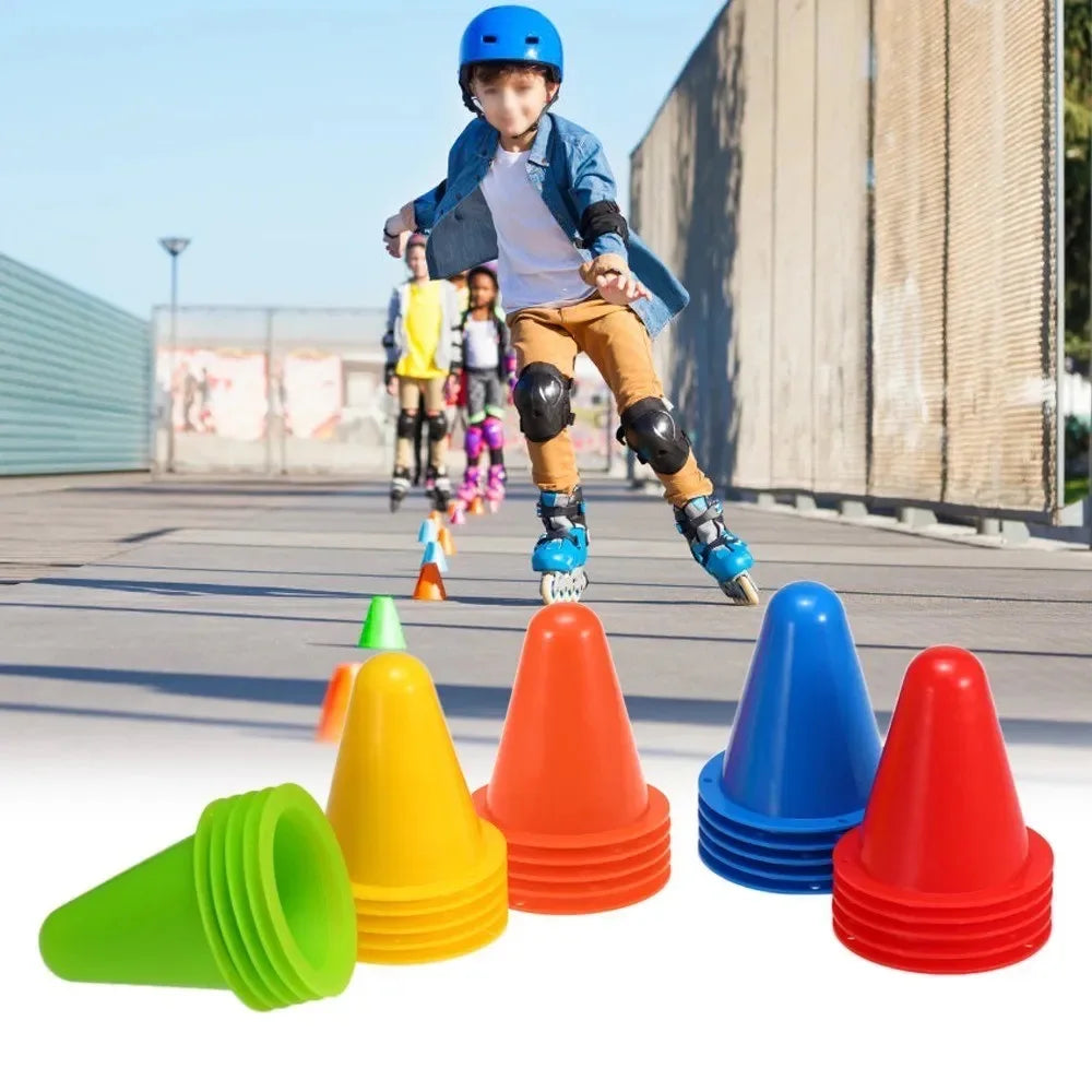 30PCS Road Signs Obstacles Cone Roller Skating Training Obstacles Surrounding Zhuang Roller Skating Shoes Obstacle Stakes Props