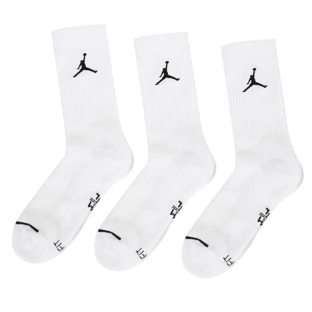 Nike Men's and Women's Sports Socks, 3-Pack  Basketball Socks: Durable, Soft, Moisture-Wicking Cotton Socks SX5545-100