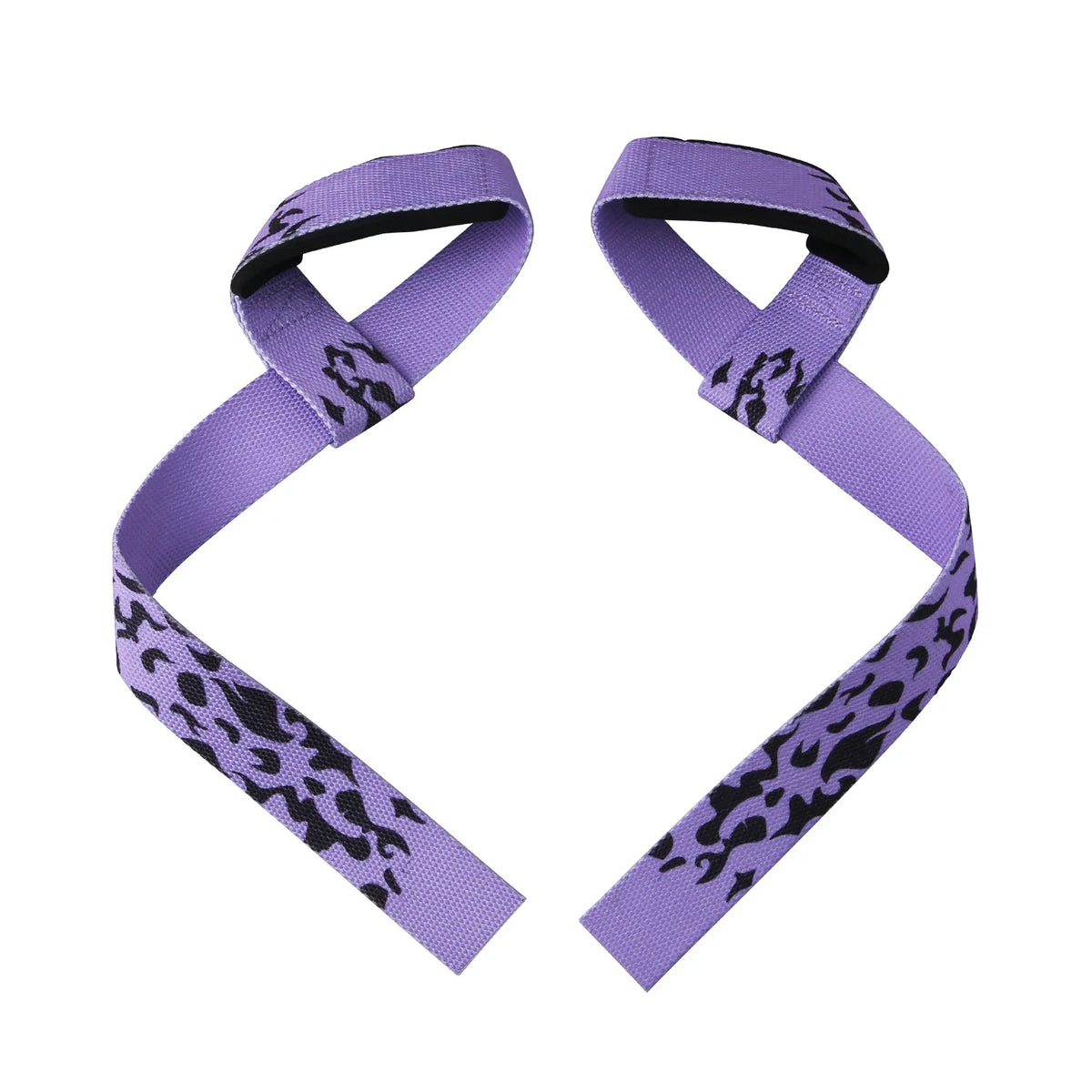 Anime Camo Wrist Lifting Straps Grips Band-Deadlift Straps with Neoprene Cushioned Wrist Padded