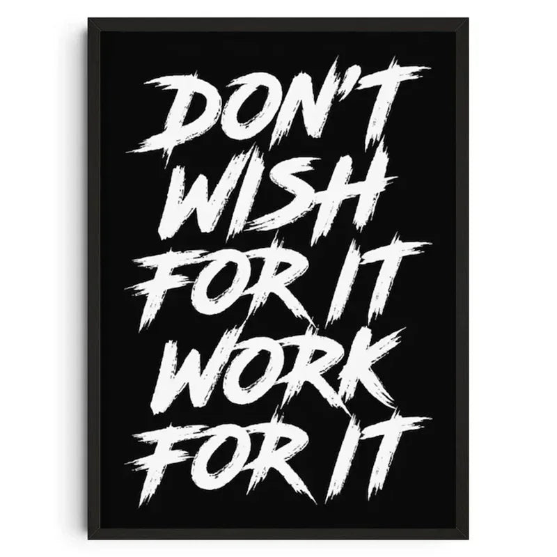 Gym Wall Art Poster Gym Inspirational Poster Home Gym Wall Decoration Gym Slogan Canvas Printing Decorative Painting Frameless
