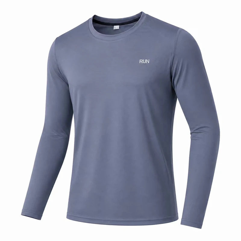 Quick Dry Breathable T-Shirt Sports Tops Training Clothes Long Sleeve T-Shirt Men's Autumn Running Gym Accessories Men Fitness