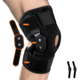 1PC Hinged Knee Brace, Adjustable Knee Support Wrap for Men Women Pain Relief Swelling Strains Sprains ACL and MCL Injuries