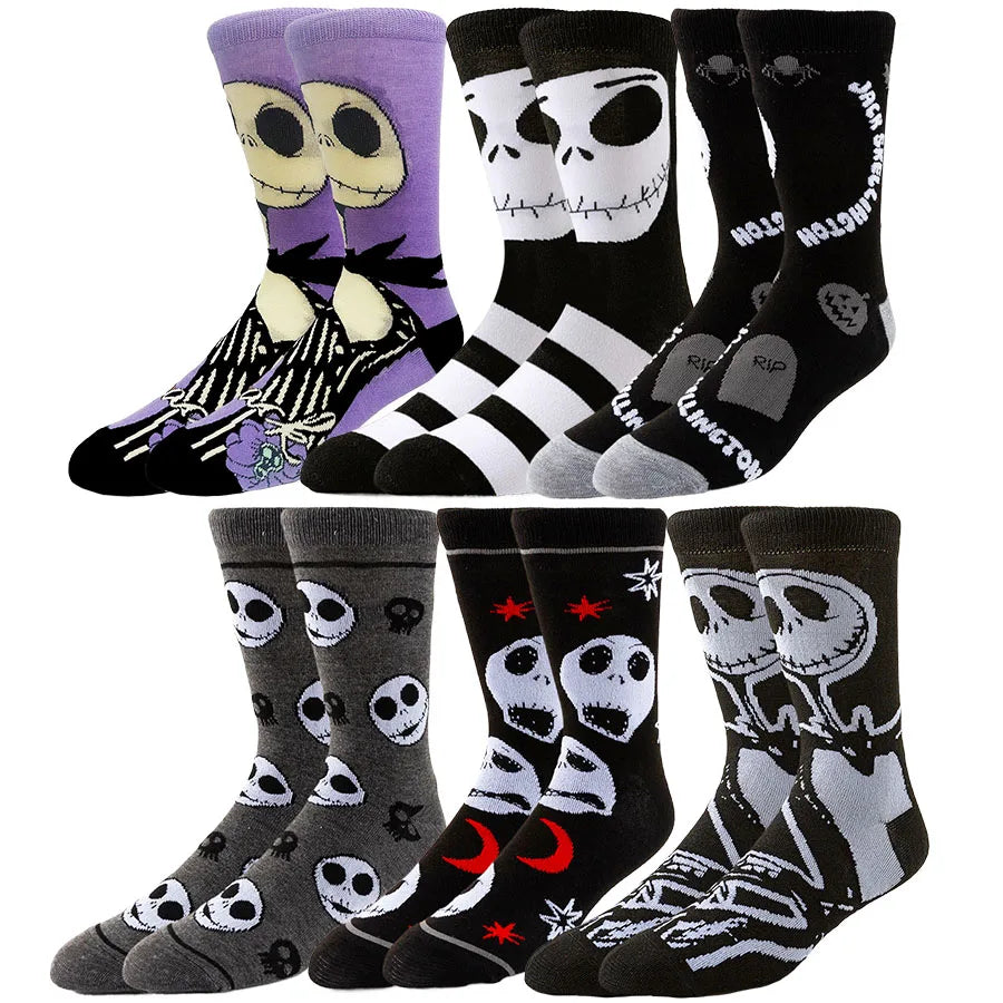 1/5/6/10/20pairs BEAST KINGDOM Men Women Street Funny Socks Cartoon Anime Hip Hop Fashion Novelty Casual Crew Socks