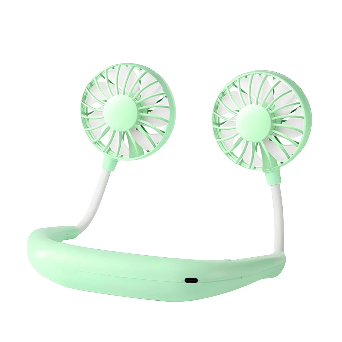 Portable Hanging Neck Fans 3-Speed Adjustable Neck Dual Fan USB Rechargeable Home OfficeOutdoor Travel