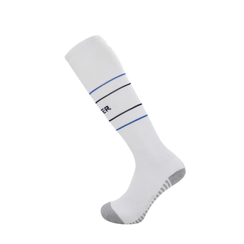 24-25 Season European Football Club Styles Children Adults Soccer Socks Boys Kid's Long Knee High Towel Bottom Sports Sock