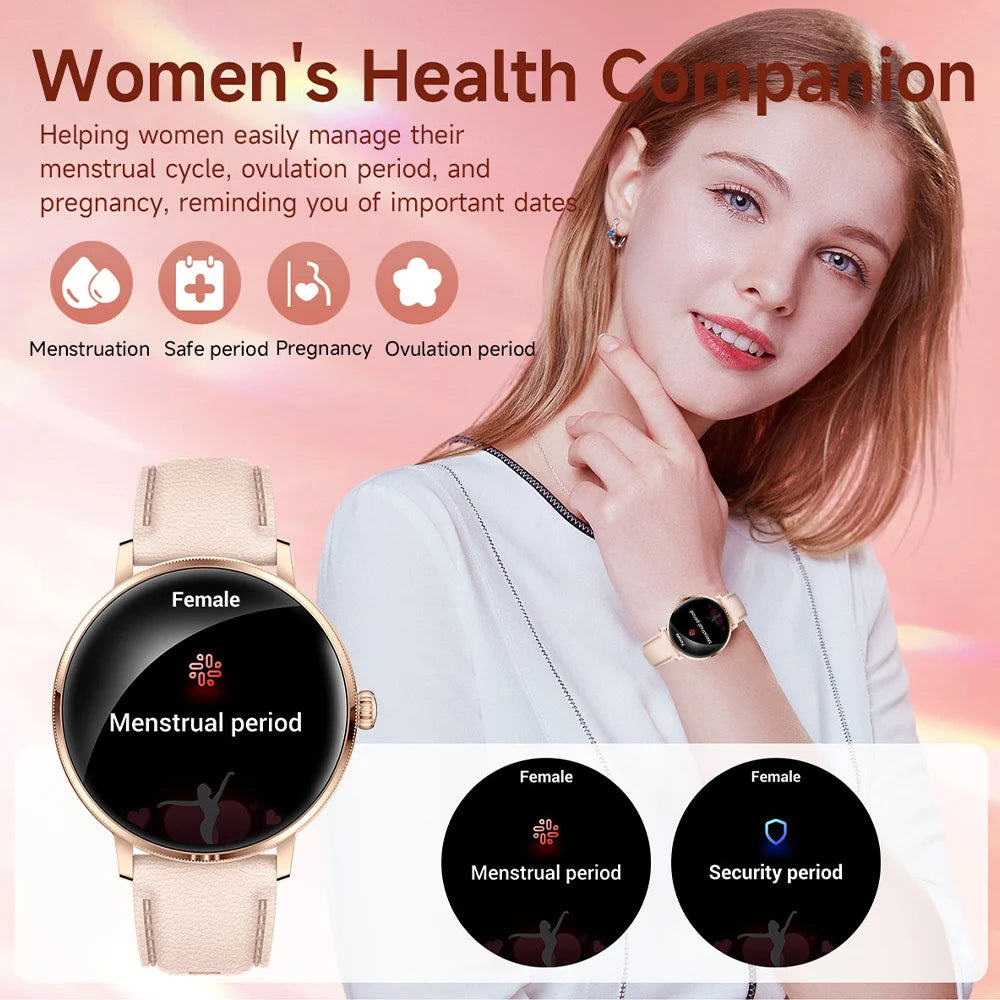 2026 Model of Military-Grade Stylish Smartwatch, 1.19-Inch AMOLED Screen, Heart Rate and Blood Oxygen Monitoring, Bluetooth Call
