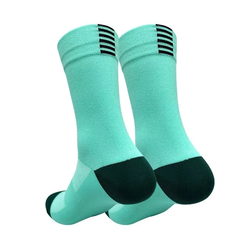 Jing Professional Cycling Socks Tube Men's and Women's Outdoor Sports Quick-Drying Four Seasons Bicycle Socks Running Socks