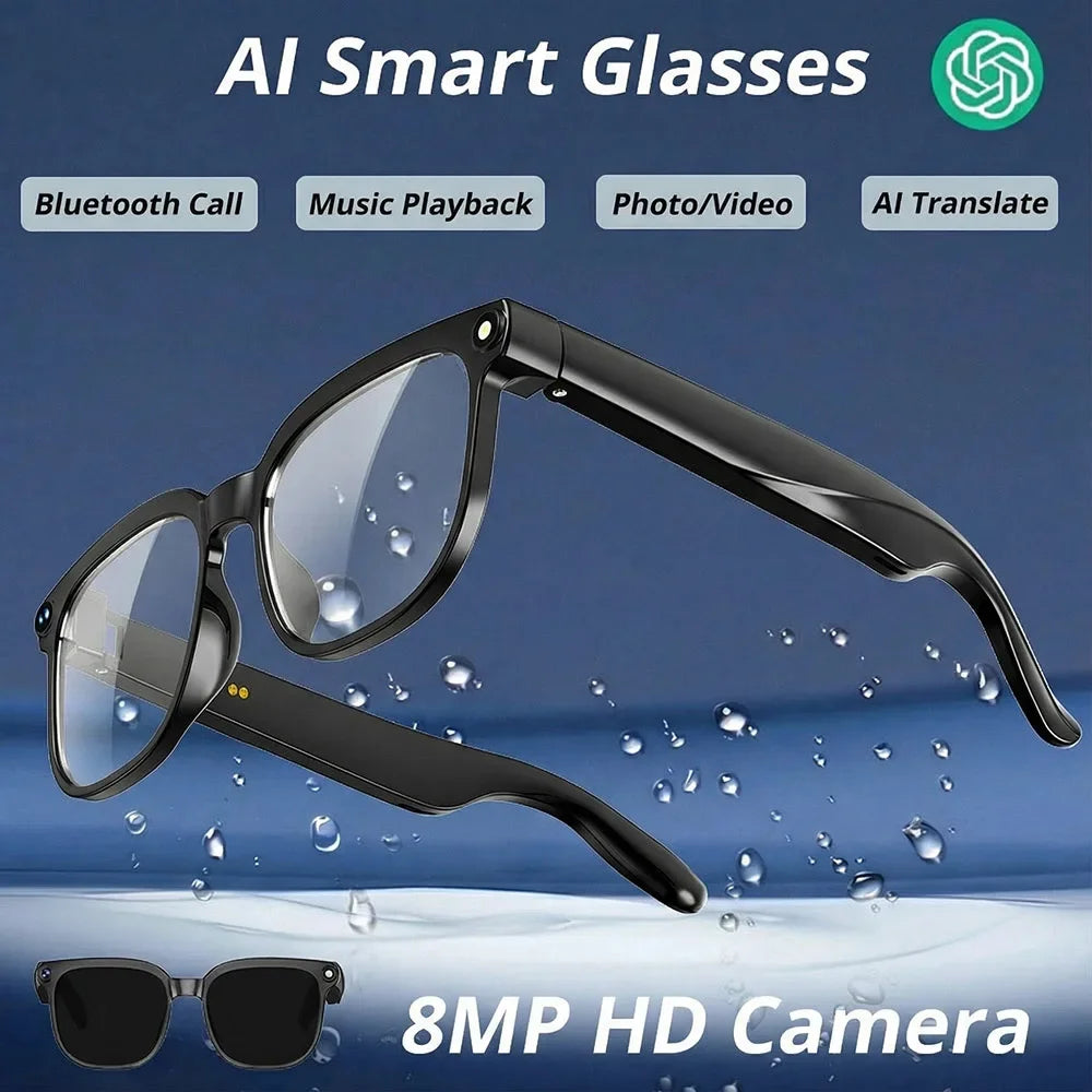 8MP HD Camera Smart Glasses AI Translation VR Bluetooth Call Lenses WiFi Transfer 1080P Video Recording Sunglasses for Man 2026