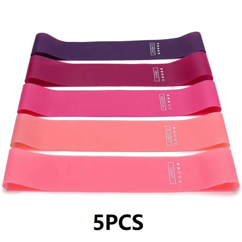 5PCS Fitness Resistance Rubber Bands Elastic Pull-up Bands for Training Pulling Up Exercise Leagues LLD04