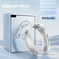 New Portable Neck Fan Rechargeable Mini Neck Cooler 3 Speeds Cooling Wind 10000mAh Electric Ventilador for Home Camping Outdoor