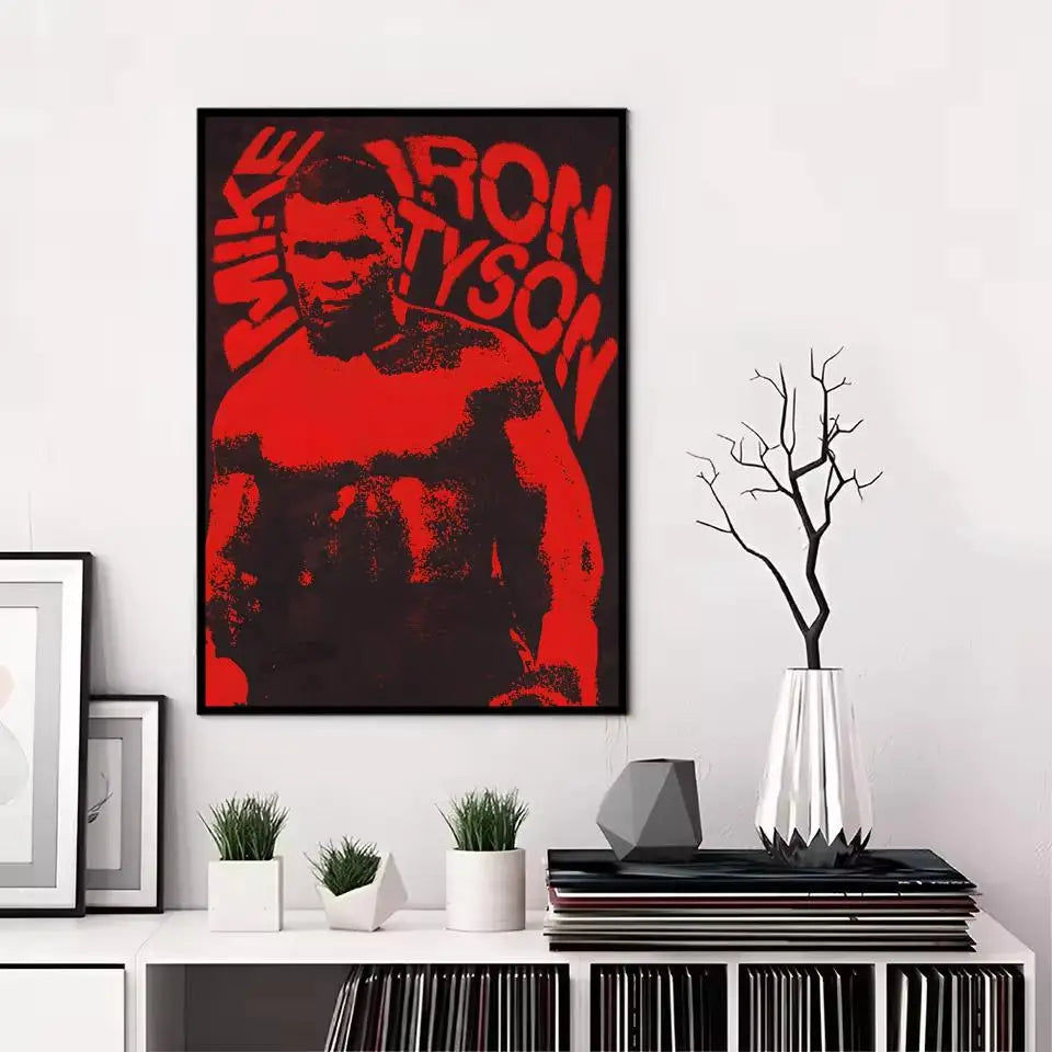 Khamzat Chimaev Painting Calligraphy Canvas Poster: Crease Free Waterproof Durable All Space Wall Decor