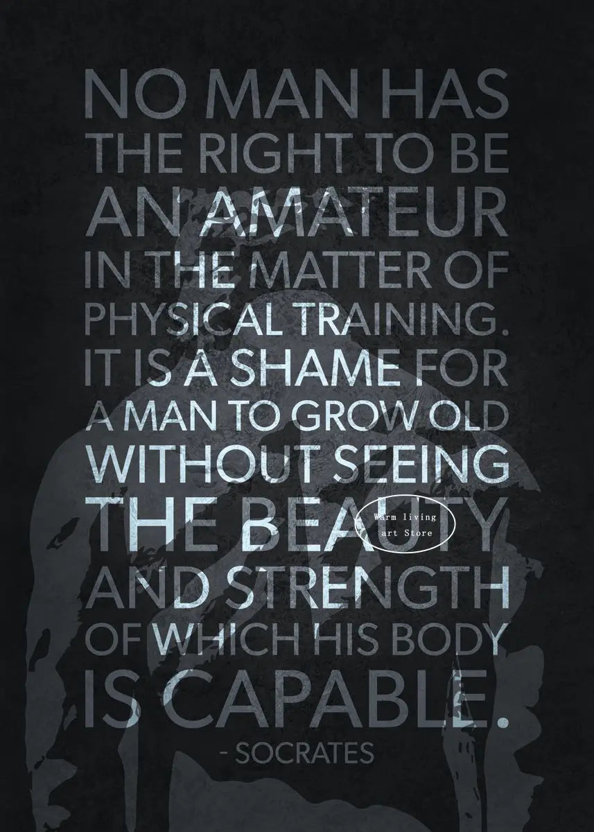 Arnold Schwarzenegger Bodybuilding Weightlifting Poster Motivational Quotes Fitness Canvas Painting Wall Art Gym Home Decor