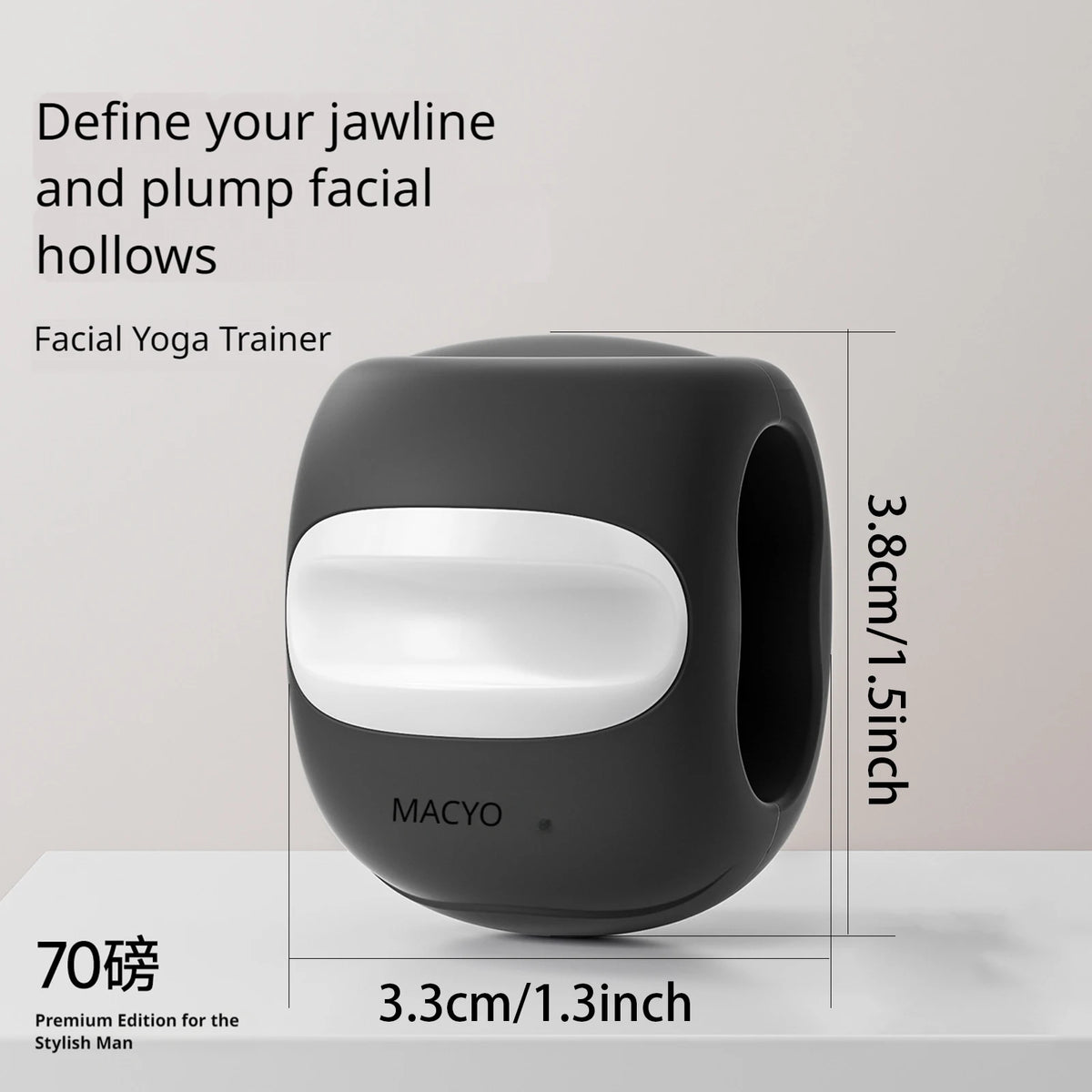 1PC Silicone Jaw Trainer Masseter Ball Face Neck Exerciser Face Muscle Training Jawliner Facial Chew Equipment Jaw Exercise Tool