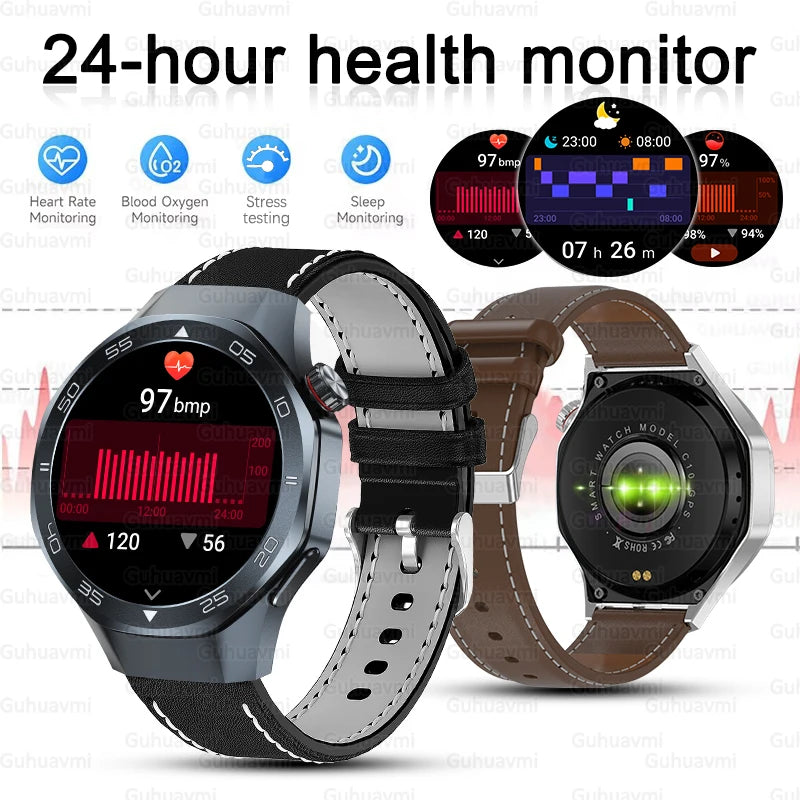 New Watch 6 Pro SmartWatch Built-in GPS Bluetooth Call Heart Rate 3ATM Waterproof  1.53