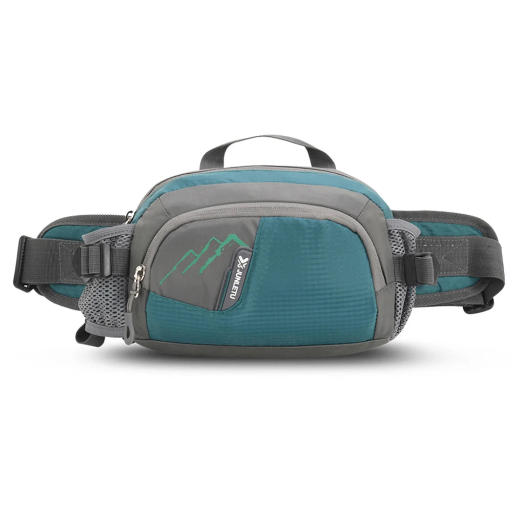Fanny Pack Running Belt Purse Phone Pouch Nylon Sling Waist Pack with Bottle Holder for Running Hiking for Hydration for Jogging