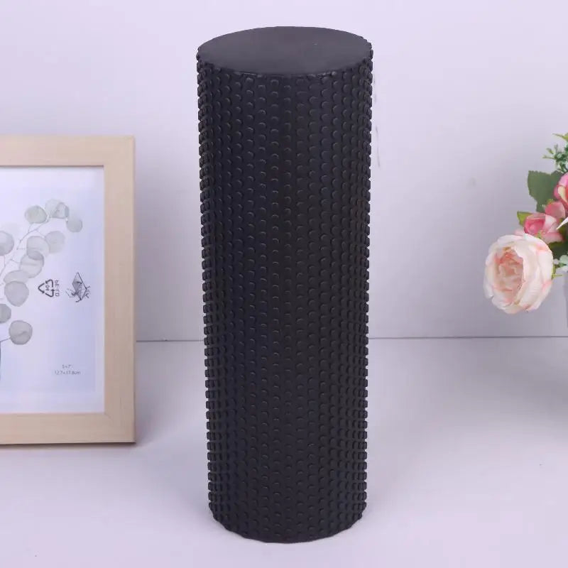 New【Yoga Roller Round EVA Foam Cylinder Roller For Pilates Exercise Enhanced Home Workouts Diameter 10cm Length 30cm】