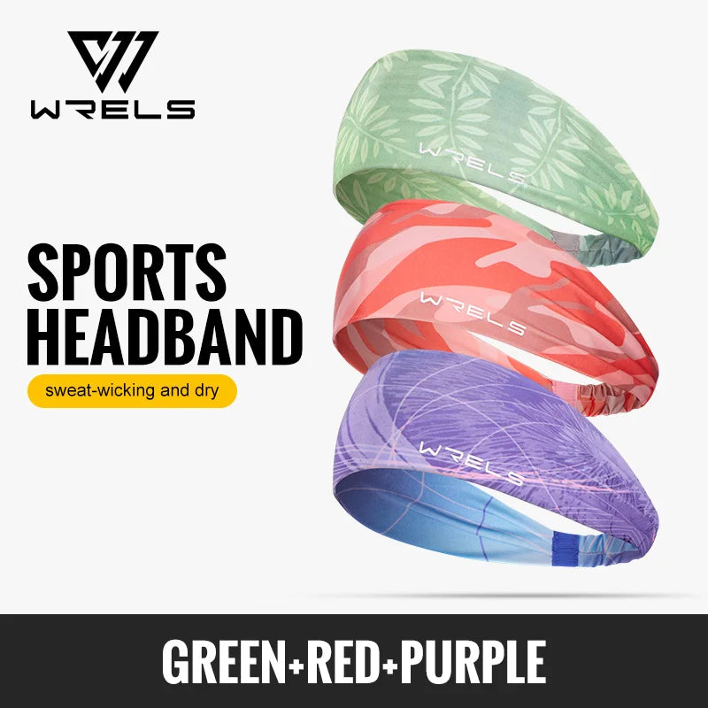 WRELS 1/2/3Pack Sports Headbands Non Slip Yoga Sweatbands Breathable Workout Headband Wicking Workout Hairband for Women Men
