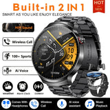 2026 T-REX3 New 2 in 1 Smart Watch With Earbuds Smart Watch TWS Bluetooth Earphone Heart Rate Blood Oxygen Monitor Sports Watch