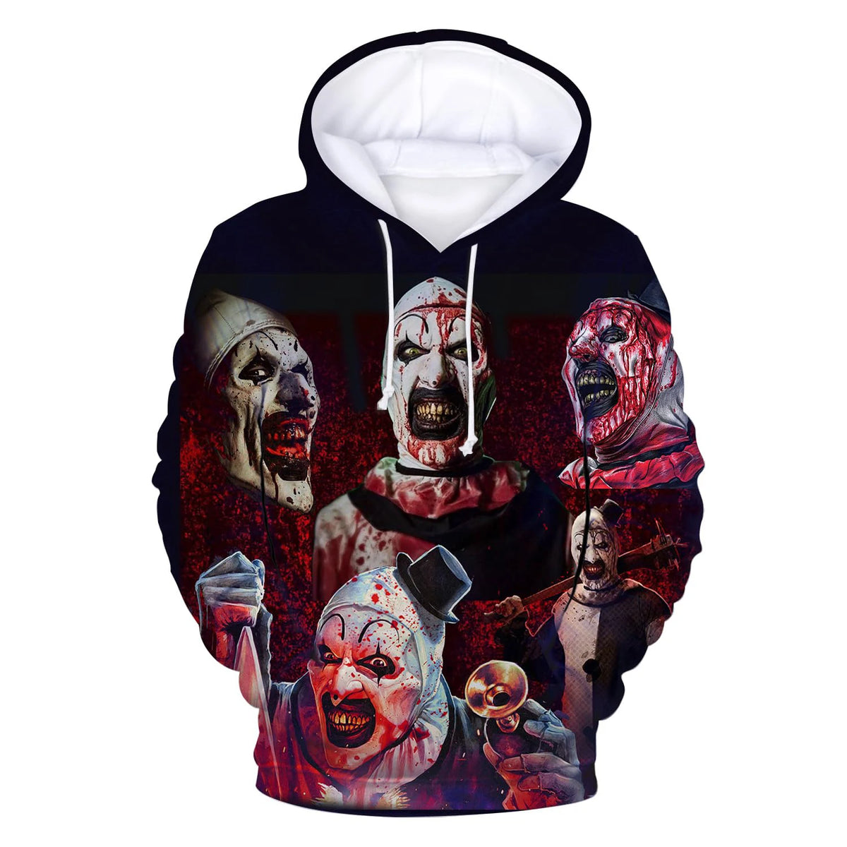 Terrifier Horror 3D Print Hoodies Men Women Fashion Hoodie Sweatshirts Pullovers Streetwear Tracksuits Male Tops Man Clothing
