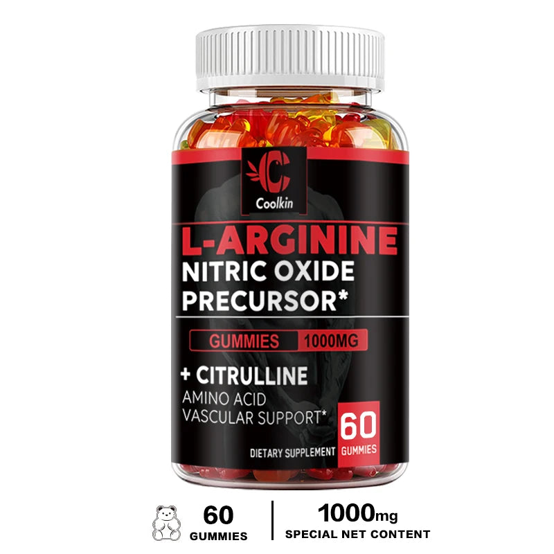 L-Arginine Supplement - Strengthens Muscles and Supports Blood Flow, Circulation, Nutrient Delivery and Pumping