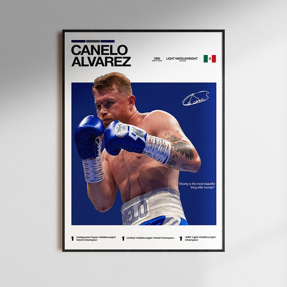 Alvarez Inoue Usyk Poster Famous Boxing Wall Print Legends Fighting Poster UFC Canvas Painting Decor Gym Home Mural Cuadros