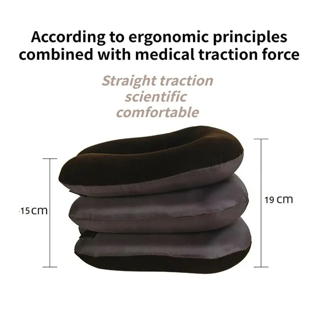 1Pcs Inflatable Air Cervical Neck Traction 1 Tube 3 Layers Neck Stretcher Adjustable Orthopedic Pillow Collar Neck Support