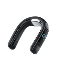 Neck Fan Bladeless Semiconductor Cooling Usb Rechargeable Portable Neck Air Conditioner With Led Display For Outdoor Sports